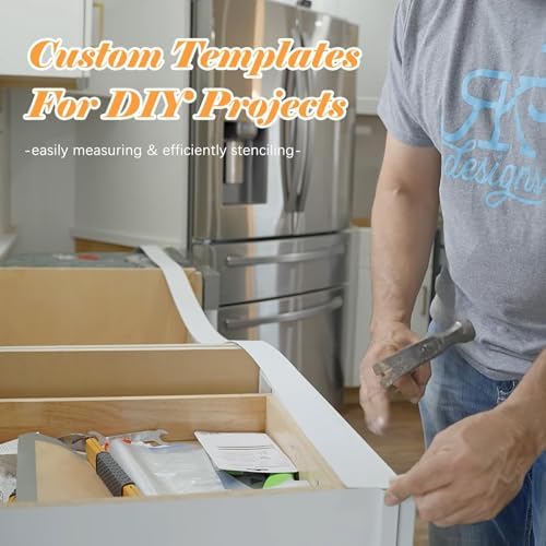 20 Pack Countertop Template Strips, Template Material Plastic Strips Create Custom Templates for Counters, Showers, Cabinets, and Tables, Great for DIY Epoxy Resin Projects
